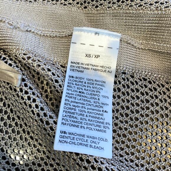 WHBM champagne open front open knit long cardigan size Extra Small XS - Picture 8 of 14